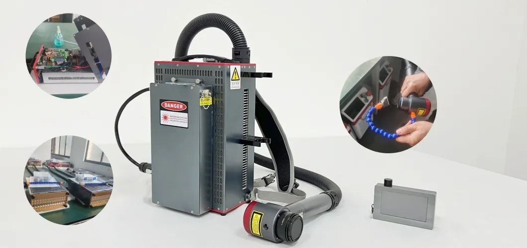 Backpack hand-held Laser Cleaning Machine Front View