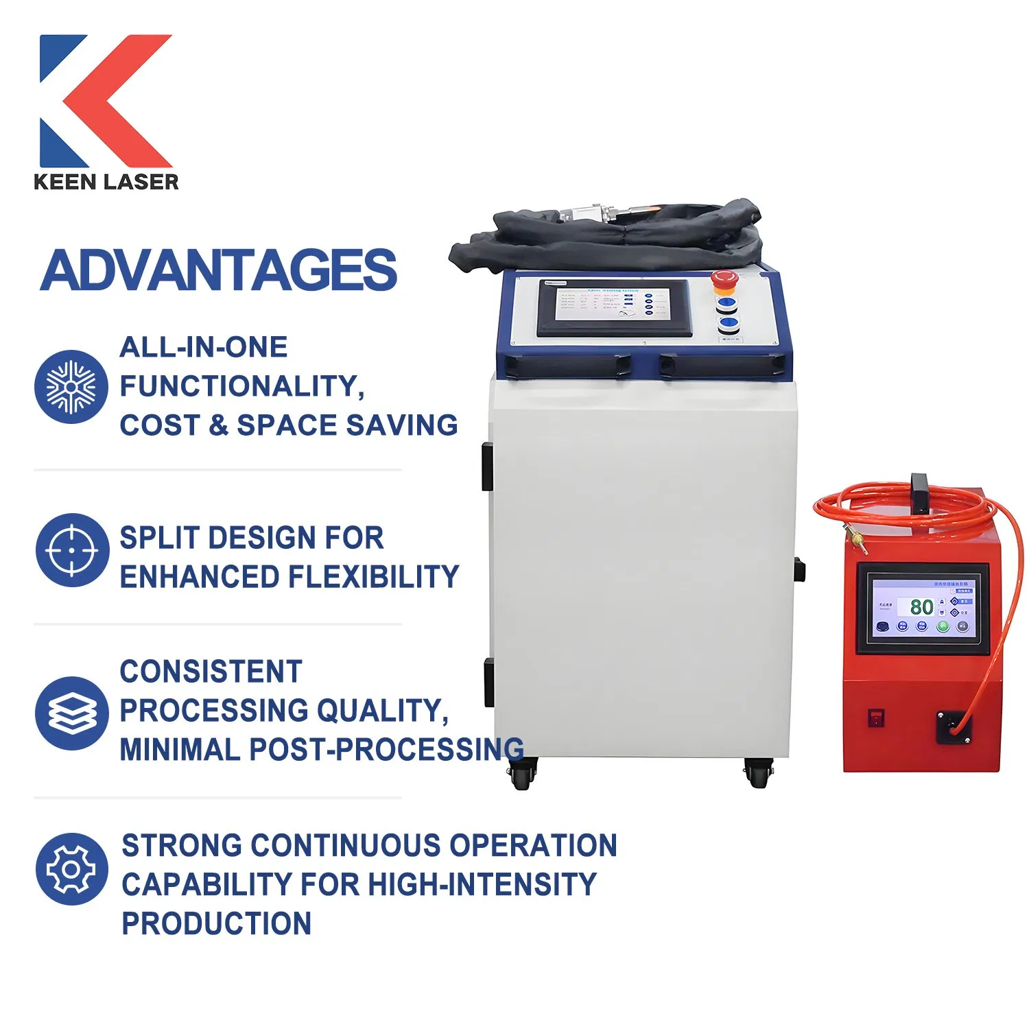 5 In1 Handheld Portable 2000W 3000W Robot Battery Aluminum Metal Stainless Steel Iron Lazer Welder Mould Cleaner Fiber Welding Cutting Cleaning Laser Machine