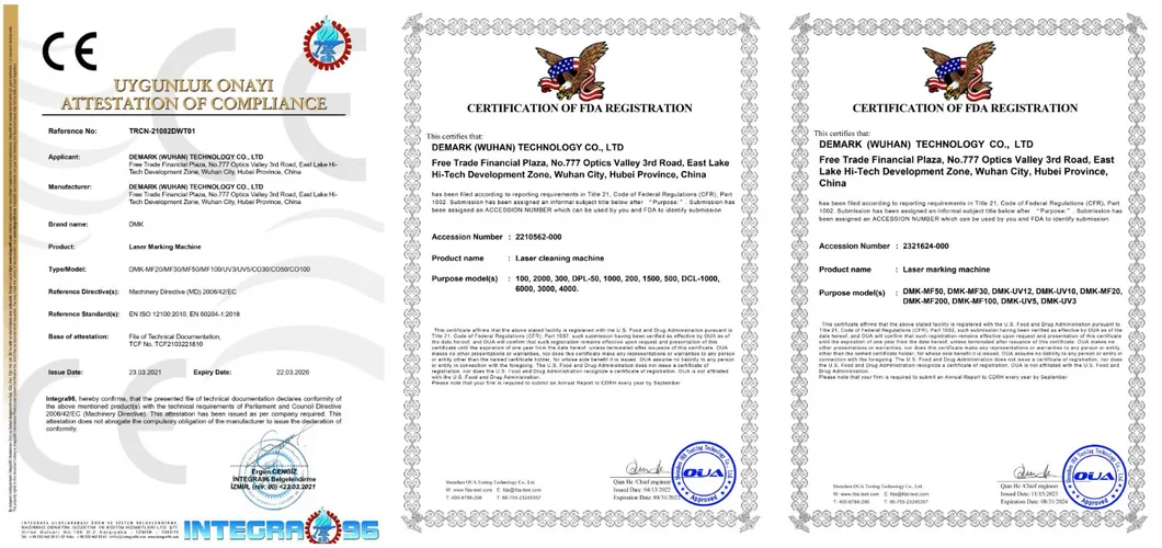 CE Quality Certificate