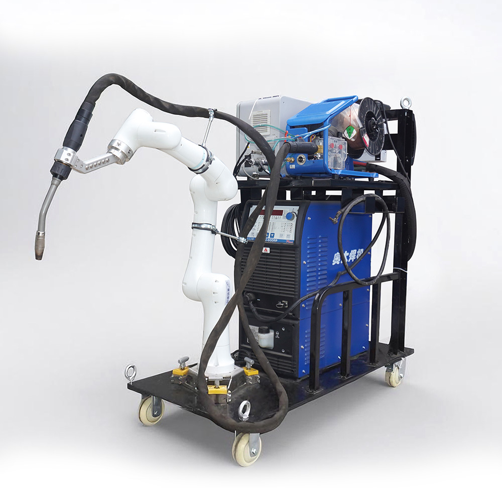 Human-Machine Cooperation Collaborative Welding Robot With Mobile Welding Trolley Low Labor Cost
