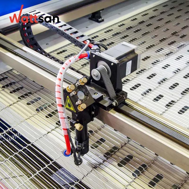 Wattsan 1610 Duos Conveyor CO2 Laser Cutting Machine Dual Head 1600*1000mm Leather Textile Acrylic Fur High-Speed Production