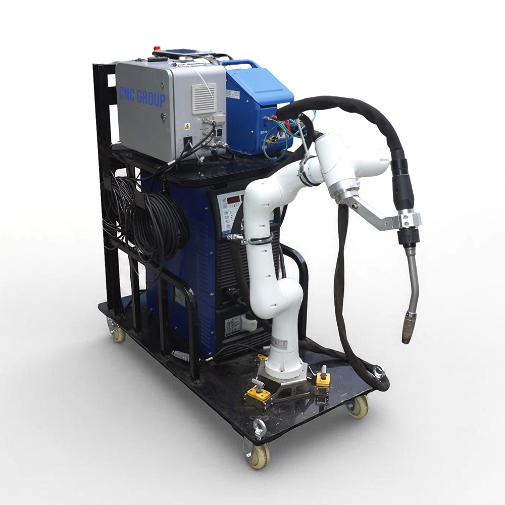Human-Machine Cooperation Collaborative Welding Robot With Mobile Welding Trolley Low Labor Cost