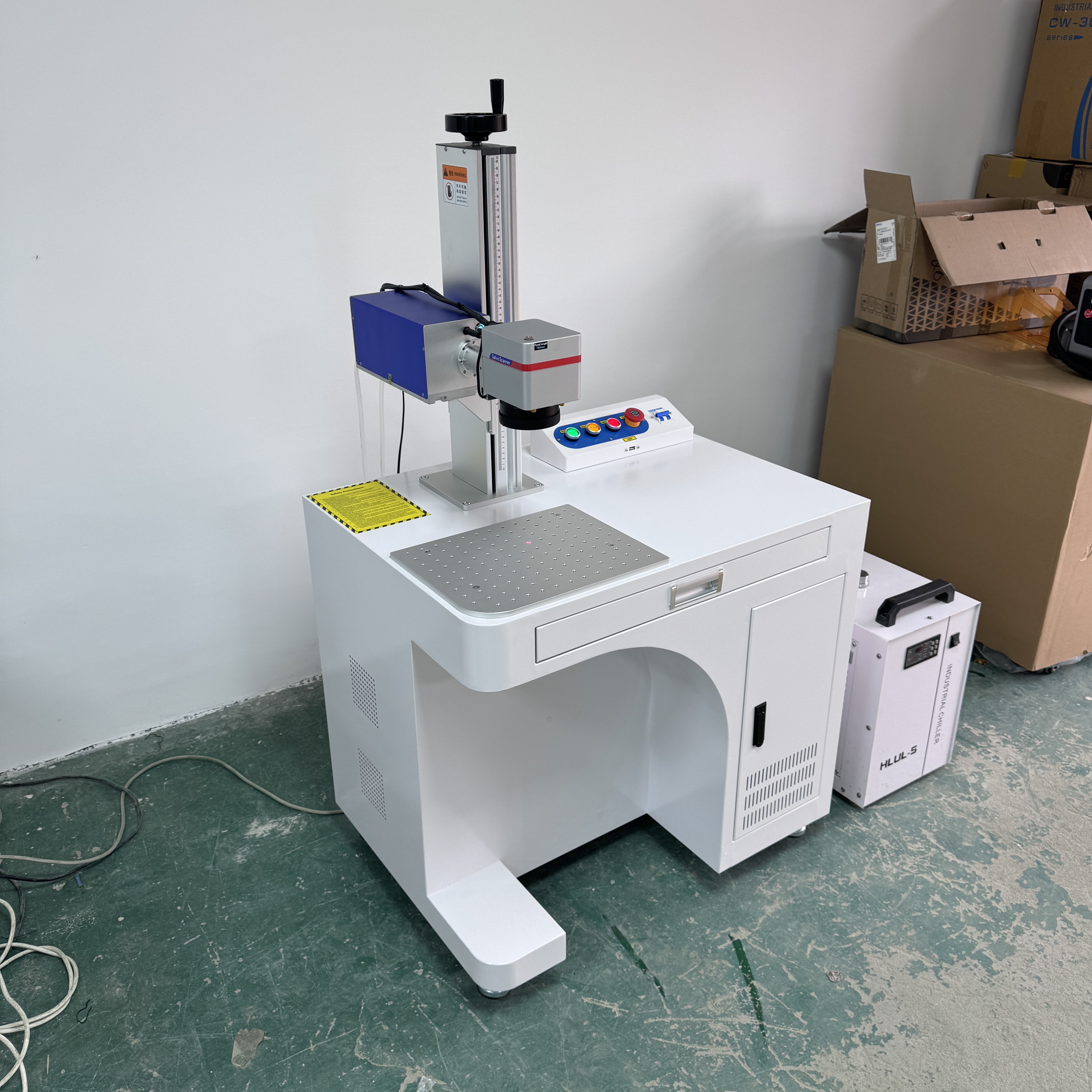 Cabinet Type UV Laser Marker 5W 10W Fully Enclosed UV Laser Engraving Machine for Logo QR Code Printing