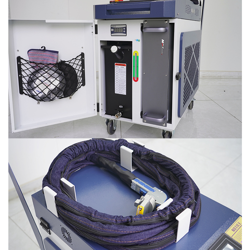 2000W Continuous Wave Fiber Laser Handheld Lazer Cleaning Machine for Stainless Steel Sheet Metal Solder Mould