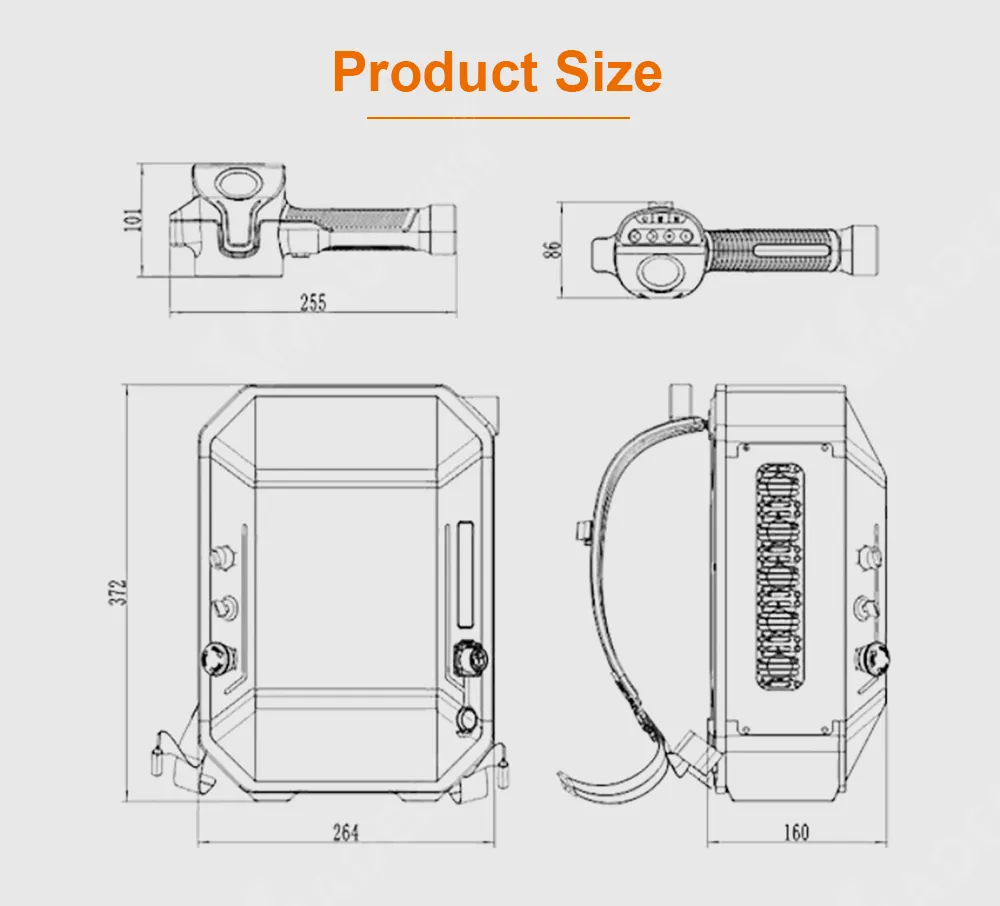 Portable Handheld Pulse Laser Cleaning Machine Rust Removal Machines
