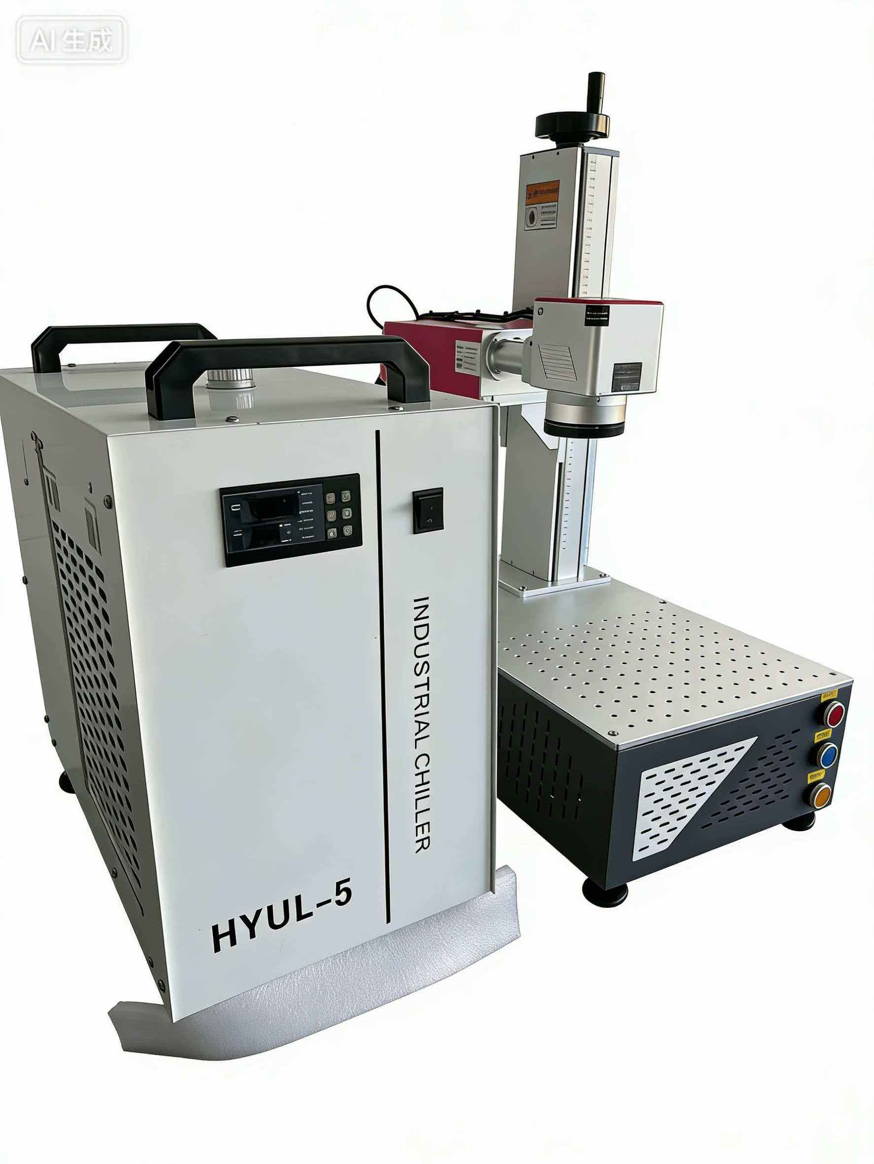 ActionLasers Safety Certified Mini UV Laser 5W/10W Water Cooling JCZ Control AI/DXF High Productivity New Plastic Cable Marking Laboratory