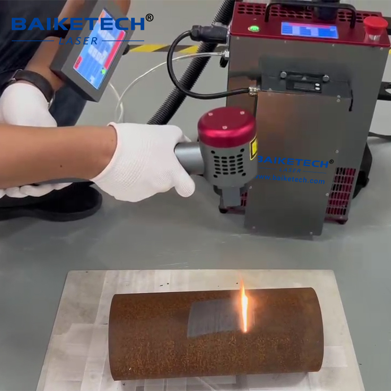200W Backpack Pulse Laser Cleaning Machine Handheld Mopa Laser Cleaner Paint Oil Rust Coating Removal