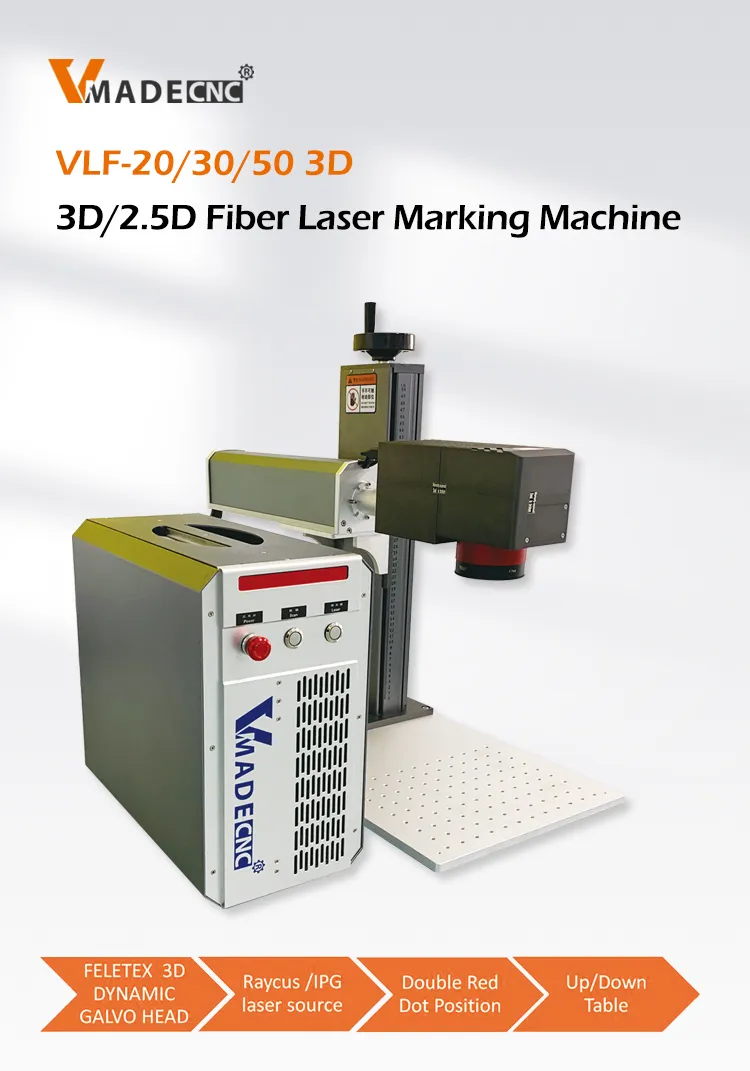 20W 30W 50W 100W Jpt M7 3D Mopa Laser Marking Machinery