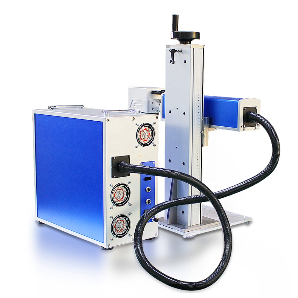 Hot Sale Fiber Laser Marking Machine Desktop Raycus Engraving Device 20W 30W 50W Stainless Steel Metal Wood Work Engraver