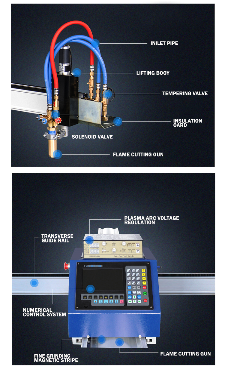 Portable Cnc Plasma Cutting Machine 1500*3000mm