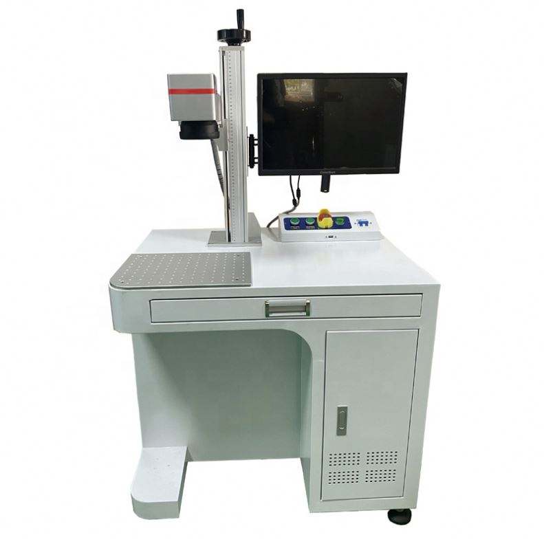 50W Fiber Laser Marking Machine with EZCAD Controller for Hardware Manufacturing and Metal Processing