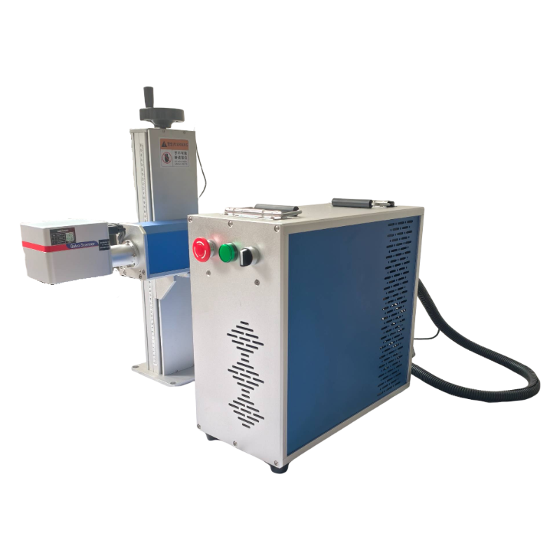 30W Digital Desktop Fiber Laser Marking Machine for Metal Engraving Supporting DXF/AI/PLT/BMP Formats