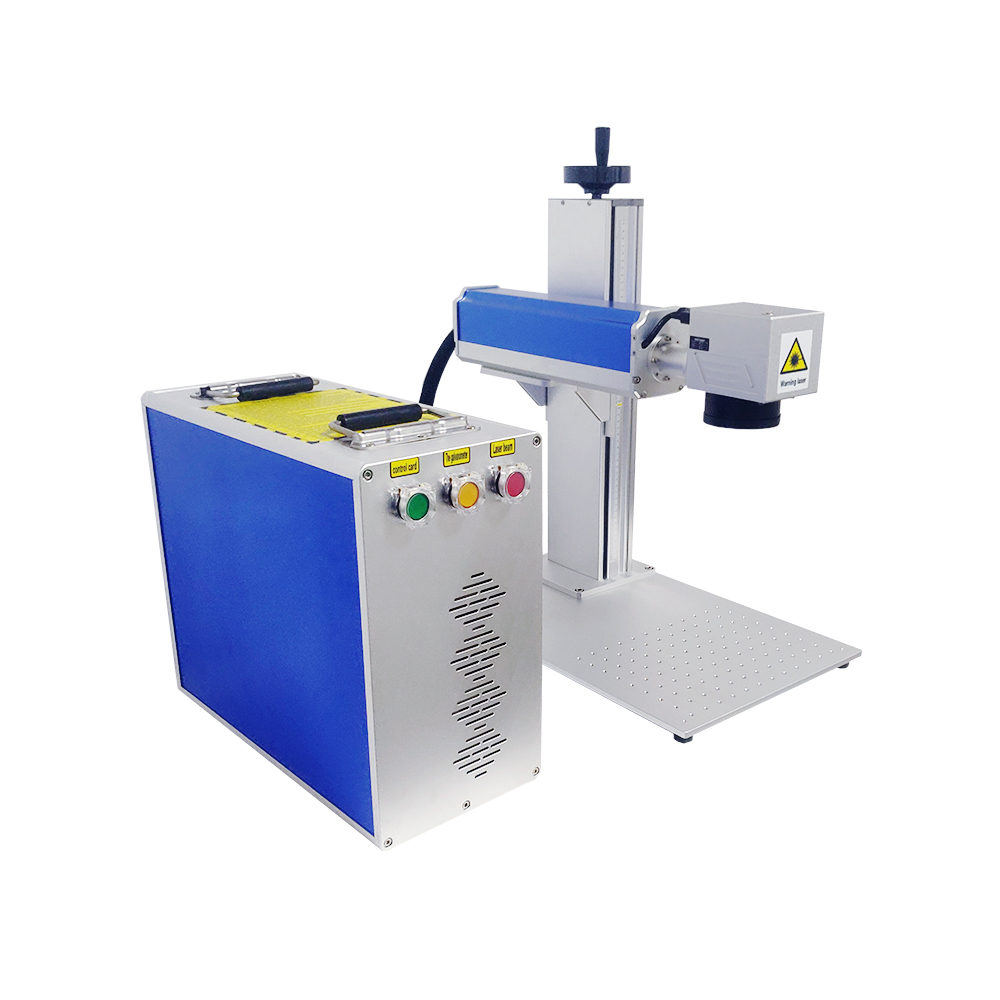 Hot Sale Fiber Laser Marking Machine Desktop Raycus Engraving Device 20W 30W 50W Stainless Steel Metal Wood Work Engraver