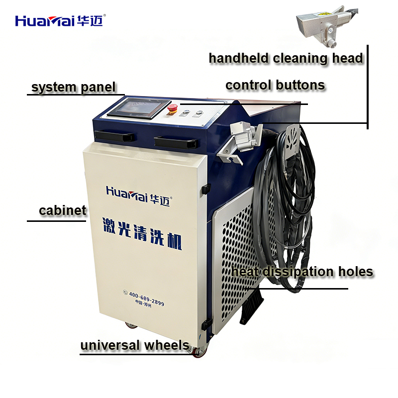 High Power 3000W Continuous Wave Laser Cleaning Equipment Handheld Rust Remover for Steel Structure and Shipyard