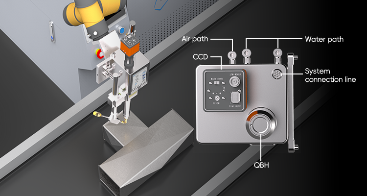 Laser head screen adjustable settings