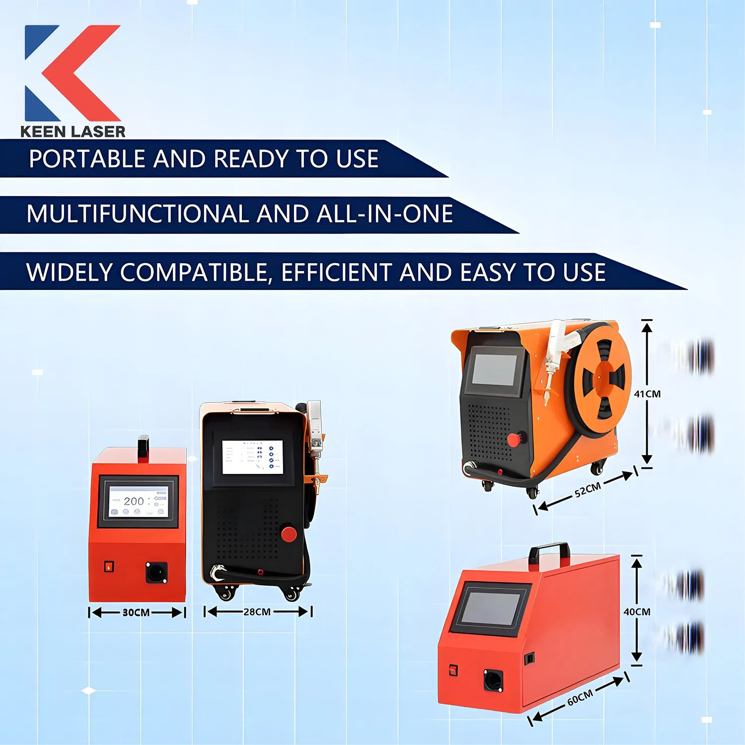 1500W Mini 5 in 1 Lazer Weld Weaver Welder for Metal Stainless Steel Robot Longitudinal Battery Beam Portable Handheld Fiber Laser Cleaning Welding Machine