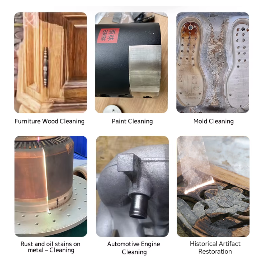 Pulse Laser Cleaning Machine For Mold Factory Mold Cavity Rust Oil Carbon Deposit Removal And Tool Maintenance