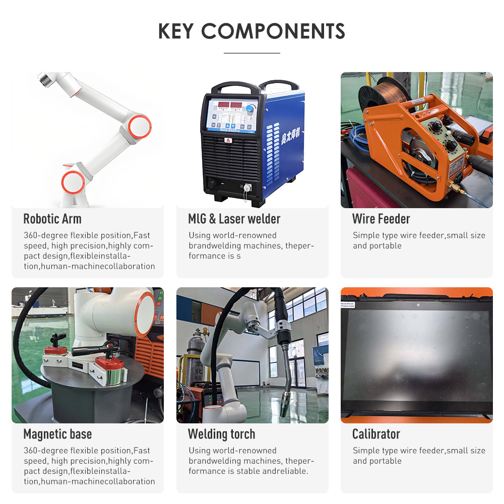 Automatic 6 Axis Collaborative Robot Arm 5kg Payload Robotic Welding System For Appliances &amp; Furniture Manufacturing