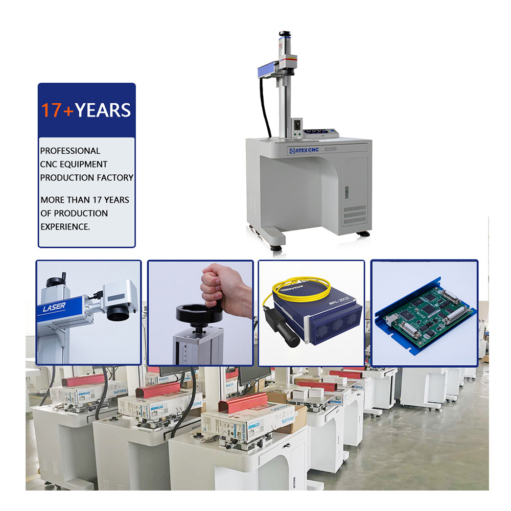 Portable Laser Marking 2.5d Deep Engraving 20w 30w 50w 60w Jpt Raycus Mopa M7 Engraver Rotary Fiber Laser Marking Machine