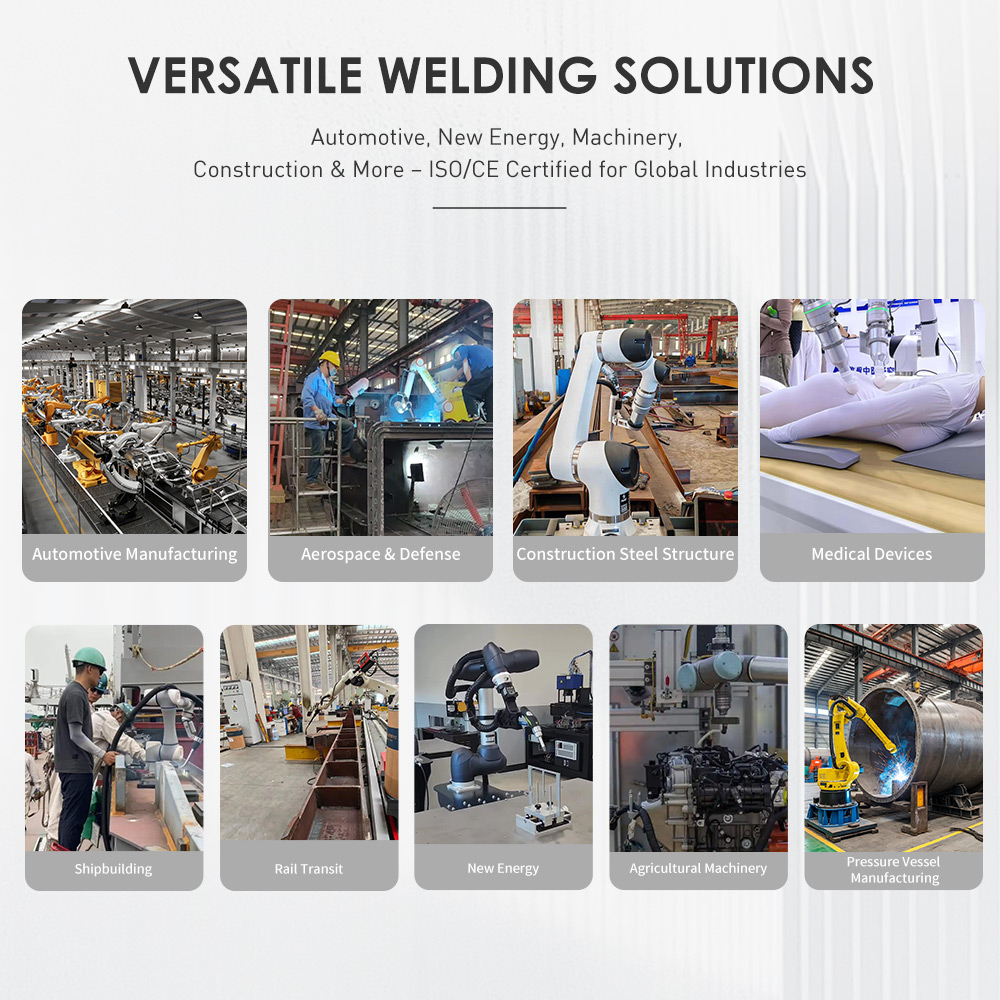 High Precision 6-Axis Collaborative Robot Welding System 350A/500A MIG Programming-Free Control Automated Metal Fabrication
