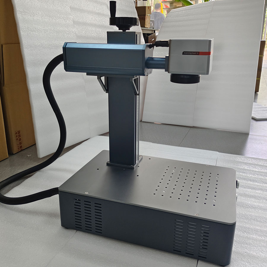 New Fiber Laser Stone Engraving Machine for Metal Stone Rubber &amp; Plastic with 2.5D Deep Marking Laser Marking Engraving Machine