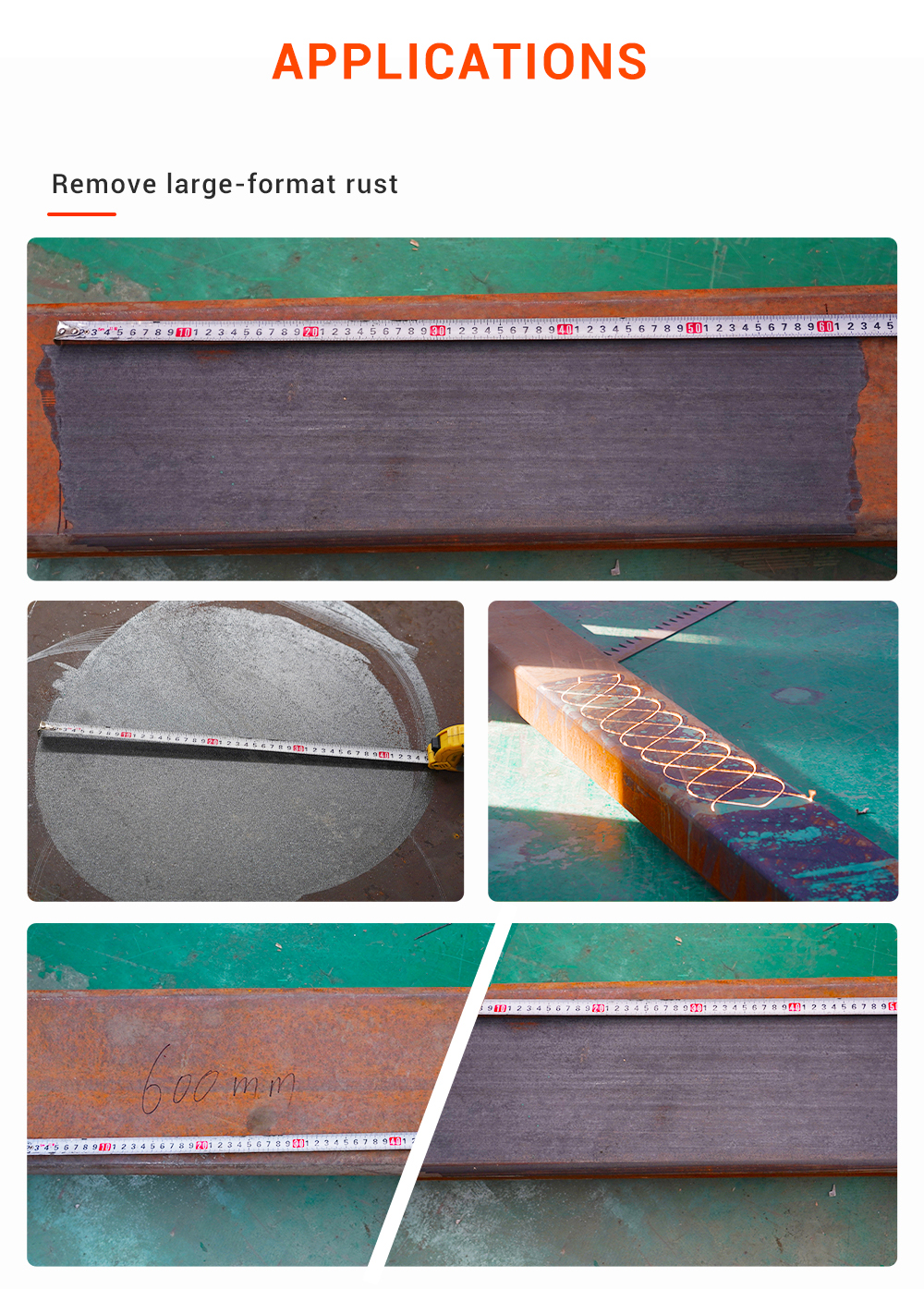 Laser cleaning application samples