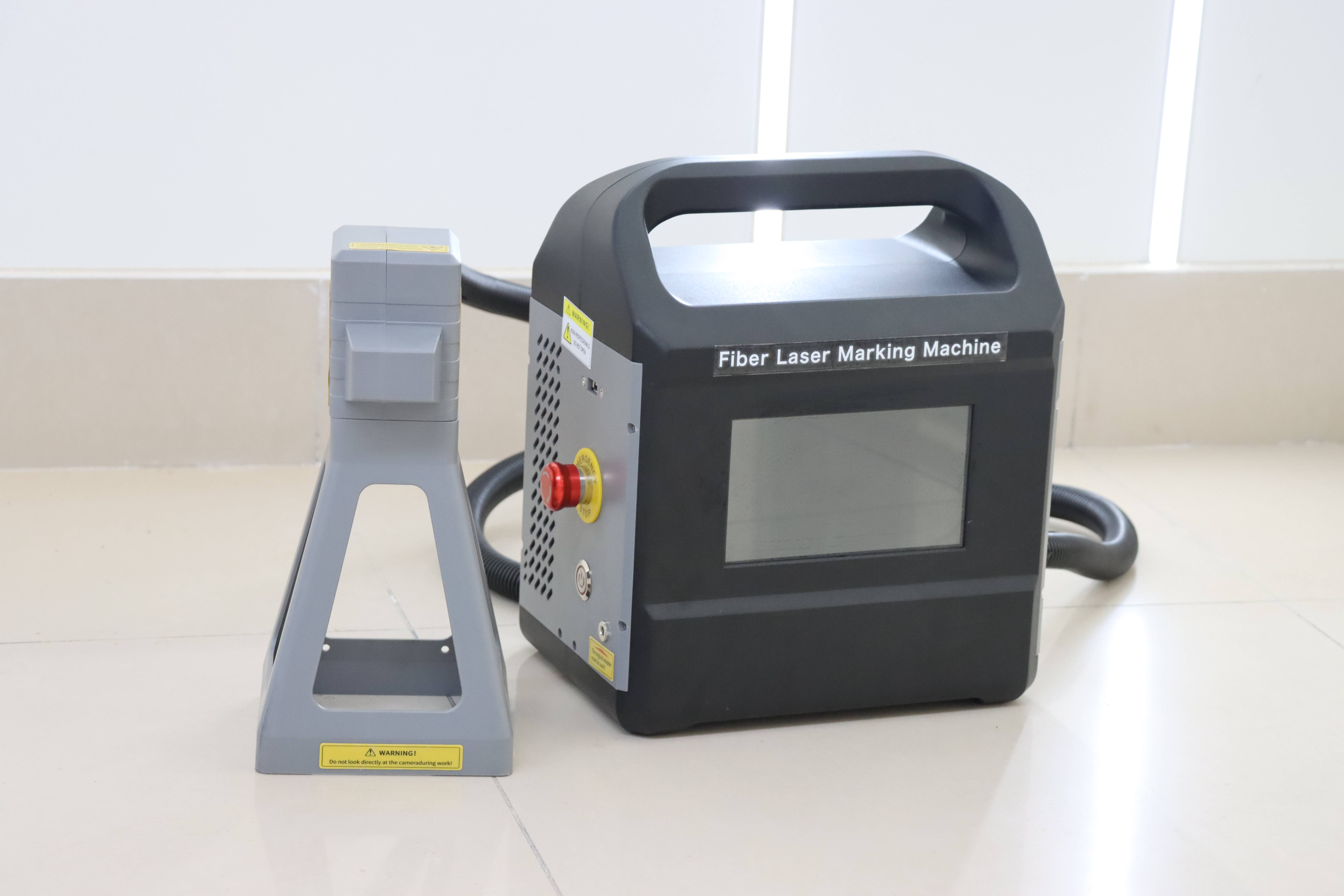 CS Tec 30w Portable Handheld Engraving Marker Logo Fiber Laser Marking Machine To Wood Metal Plastic