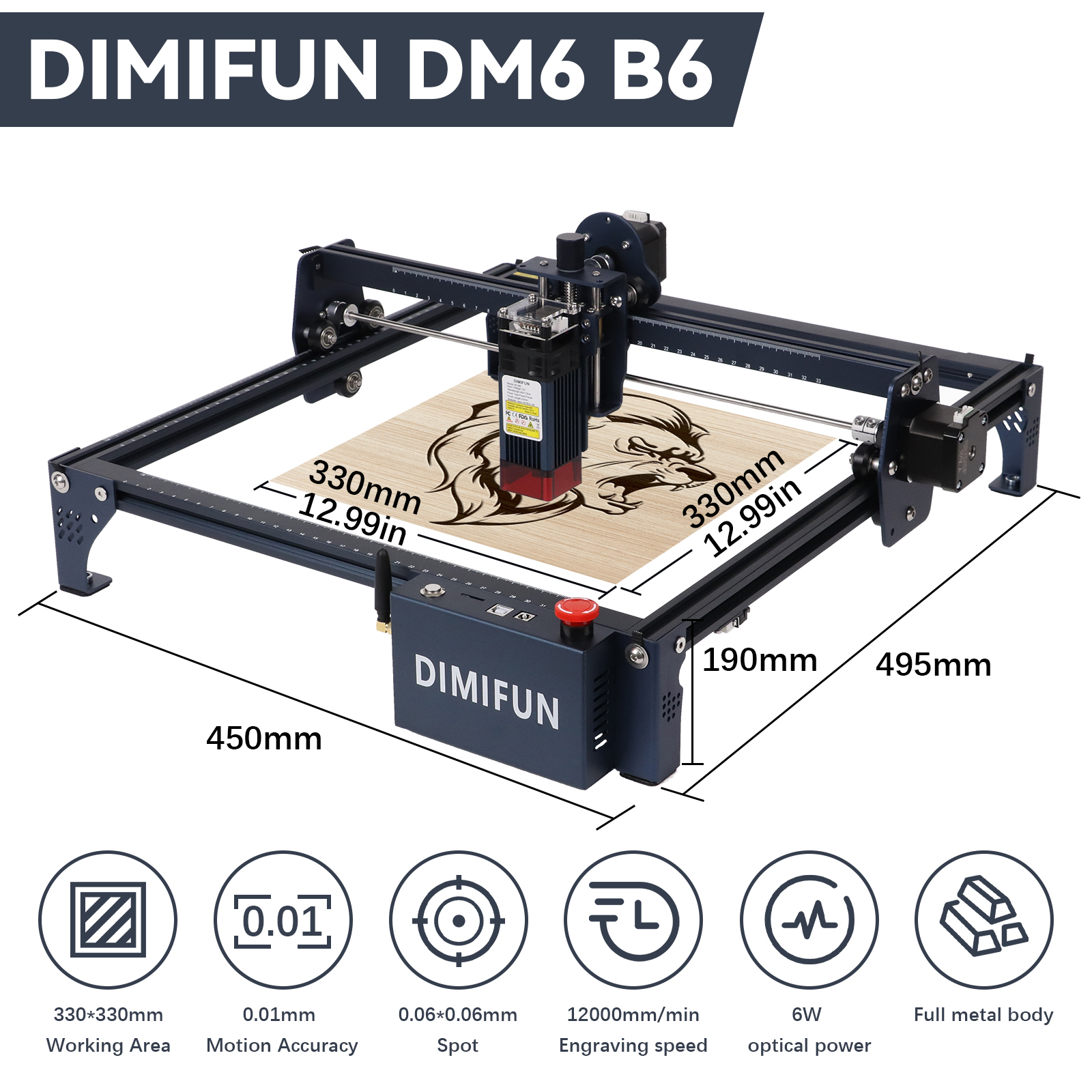 Small Multi-functional Automatic 3D CNC Desktop Laser Engraving Machine for Wood Stone Rubber DIY Household Use