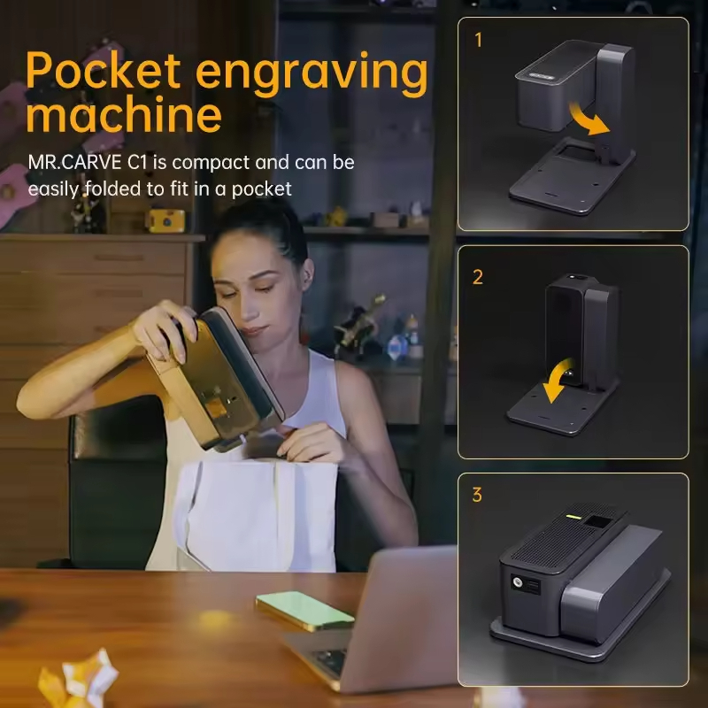 Portable Engraving Laser Machine Desktop Wood Leather Plastic Acrylic Ceramic Engraver Equipment Mini Laser Engraving Machine