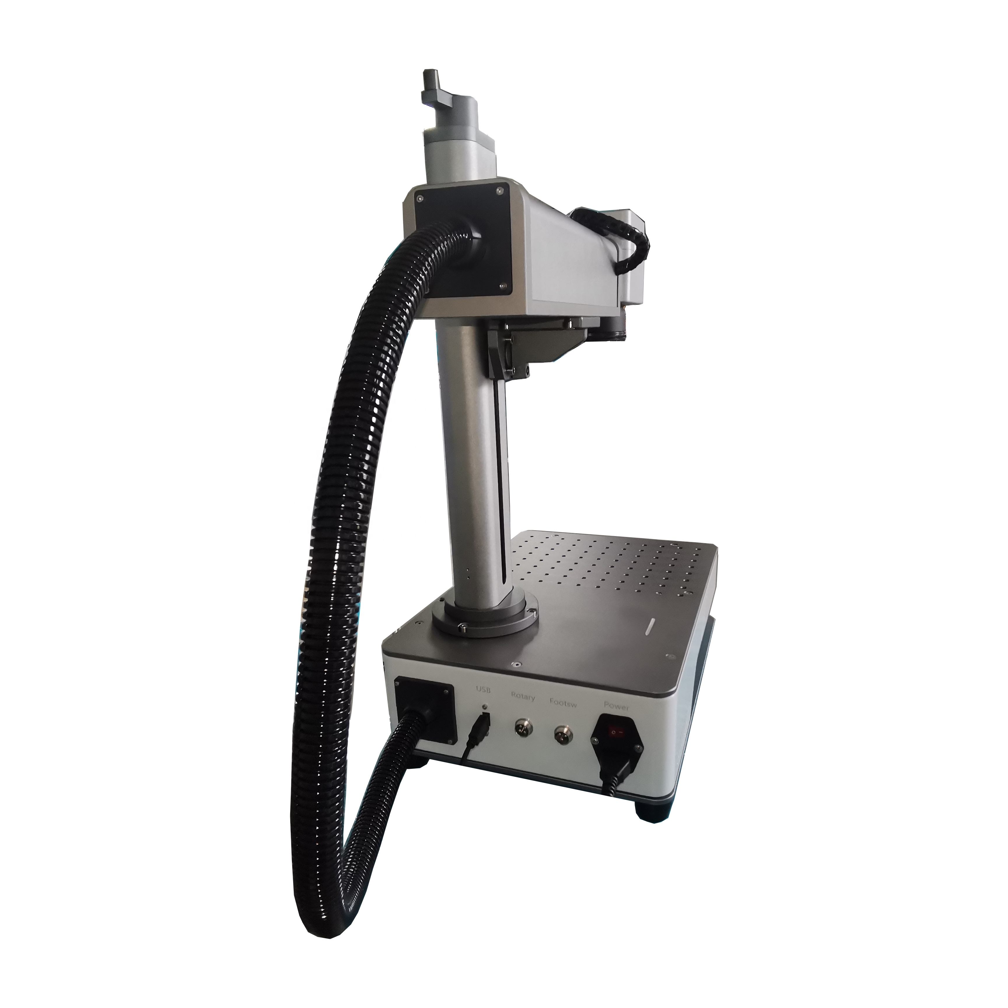 Portable Desktop Type Fiber Laser Marking Engraving Etching Printing Machine for Metal Plastic Easy to Carry 20W/30W/50W
