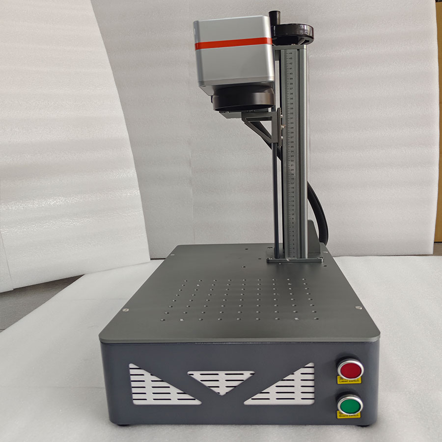 New Fiber Laser Stone Engraving Machine for Metal Stone Rubber &amp; Plastic with 2.5D Deep Marking Laser Marking Engraving Machine
