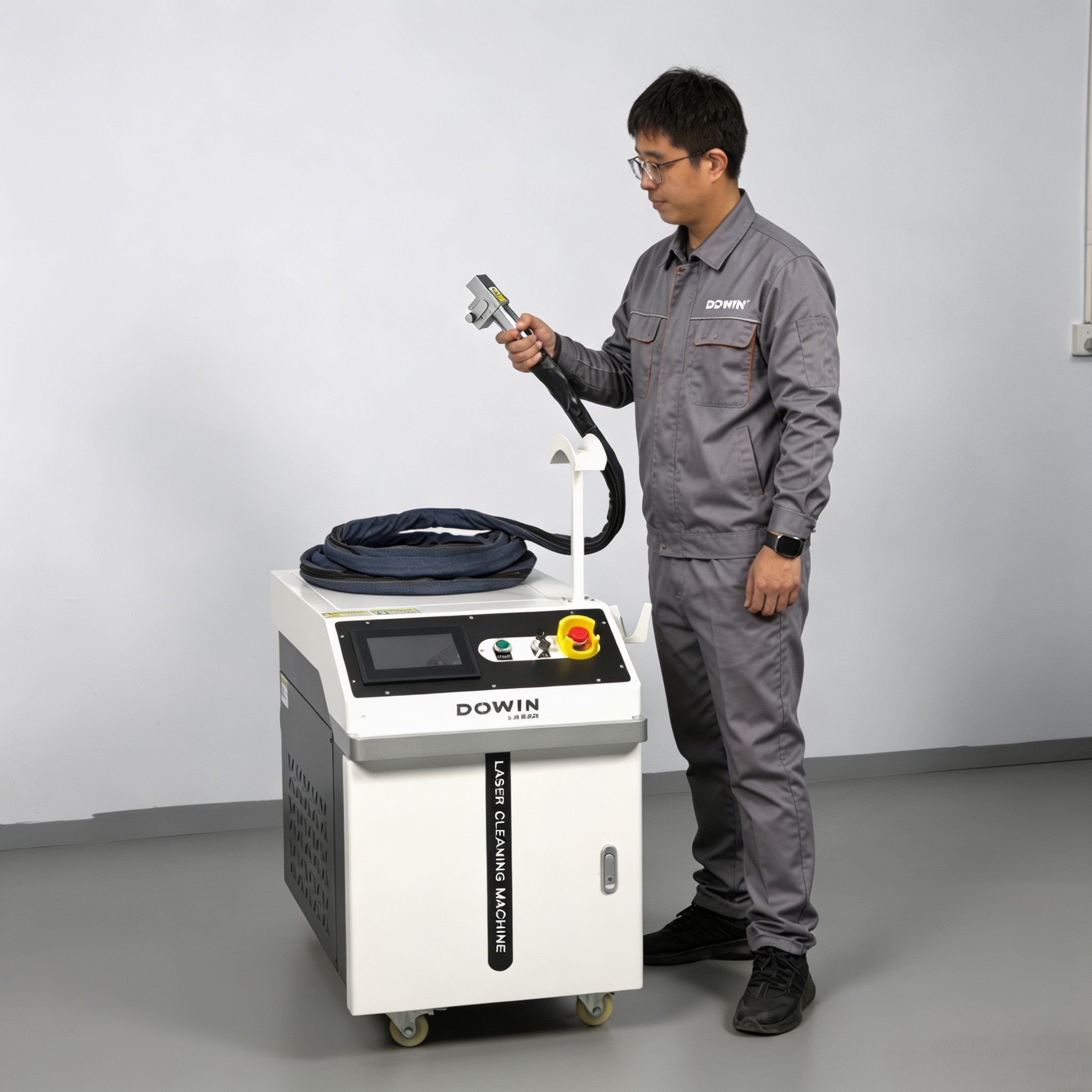 Continuous Laser Cleaning Machine for Cleaning Heavy Rust Laser Rust Removal Cleaning Machine Factory Direct 1000W-2000W