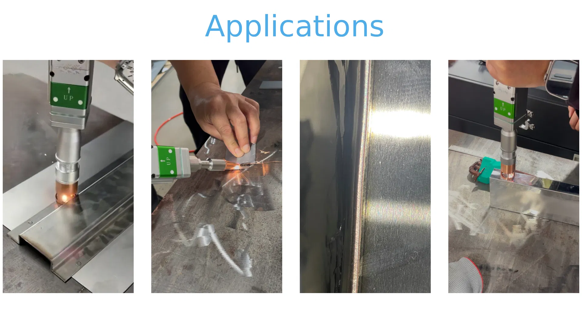 Welded sample displays