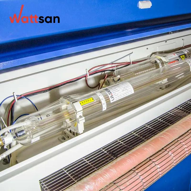 Wattsan 1610 Duos Conveyor CO2 Laser Cutting Machine Dual Head 1600*1000mm Leather Textile Acrylic Fur High-Speed Production