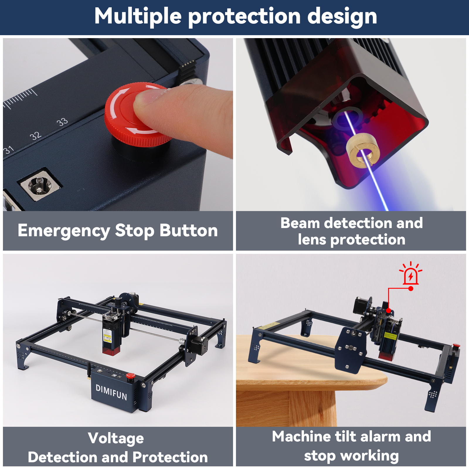 Small Multi-functional Automatic 3D CNC Desktop Laser Engraving Machine for Wood Stone Rubber DIY Household Use