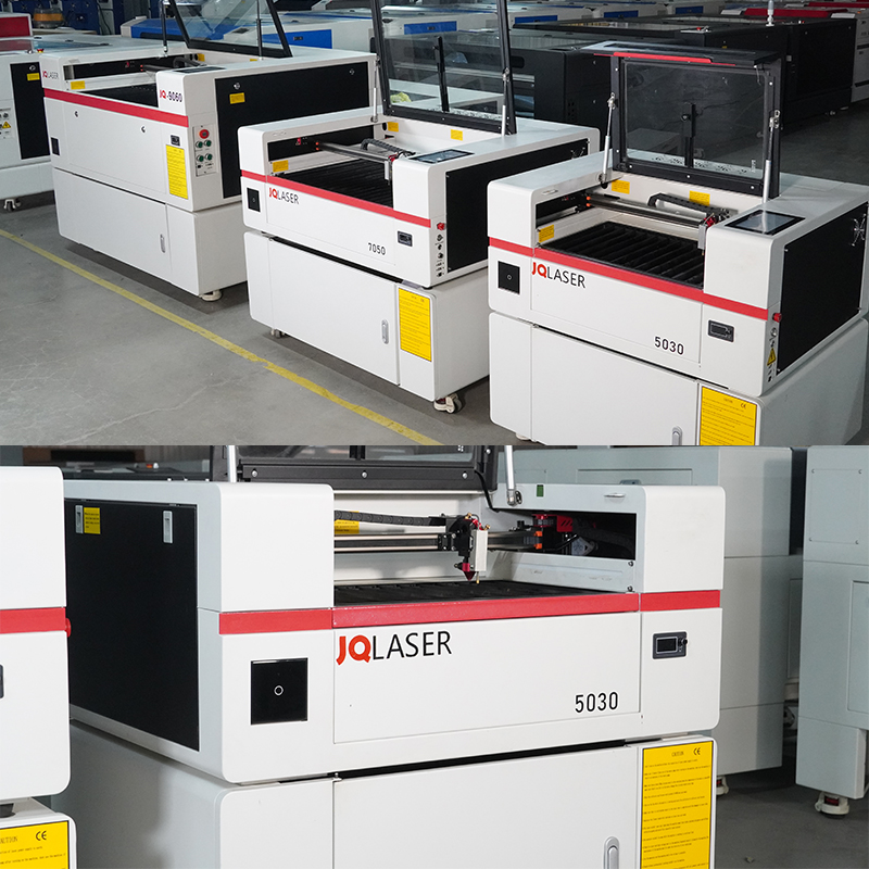 JQLASER 500mm*300mm Desktop CO2 Laser Machine RF Laser Tube Engraving and Cutting Machine for Non-metal Materials