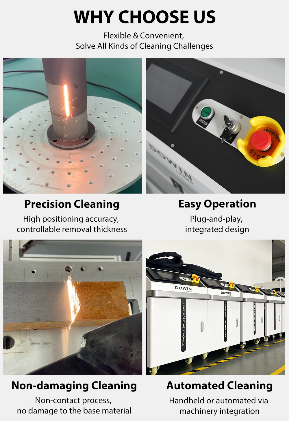 1500W 2000W 3000W Continuous Laser Cleaning Machine Steel Structure Rust Removal Ship Hull Laser Cleaner