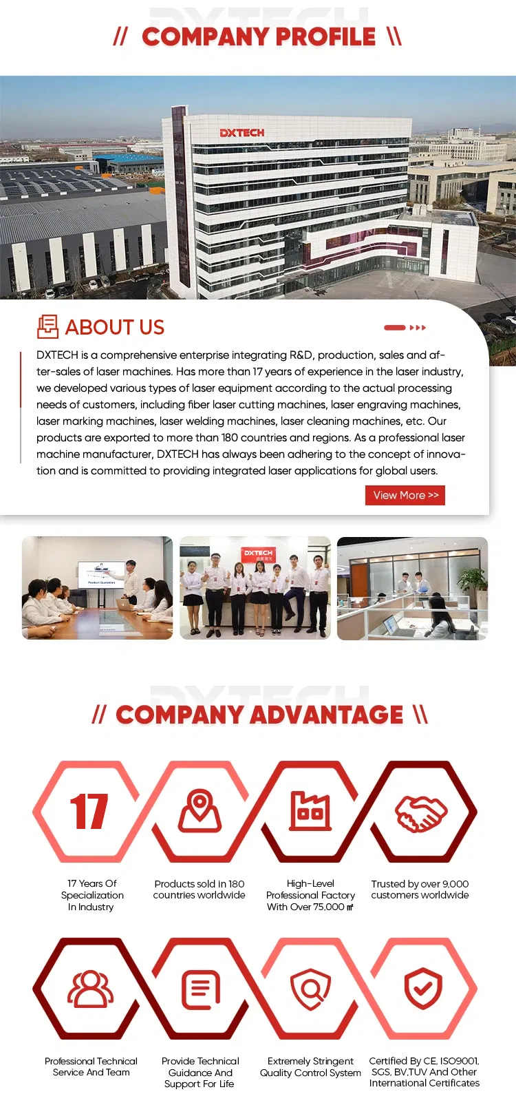 Company workshop and manufacturing area