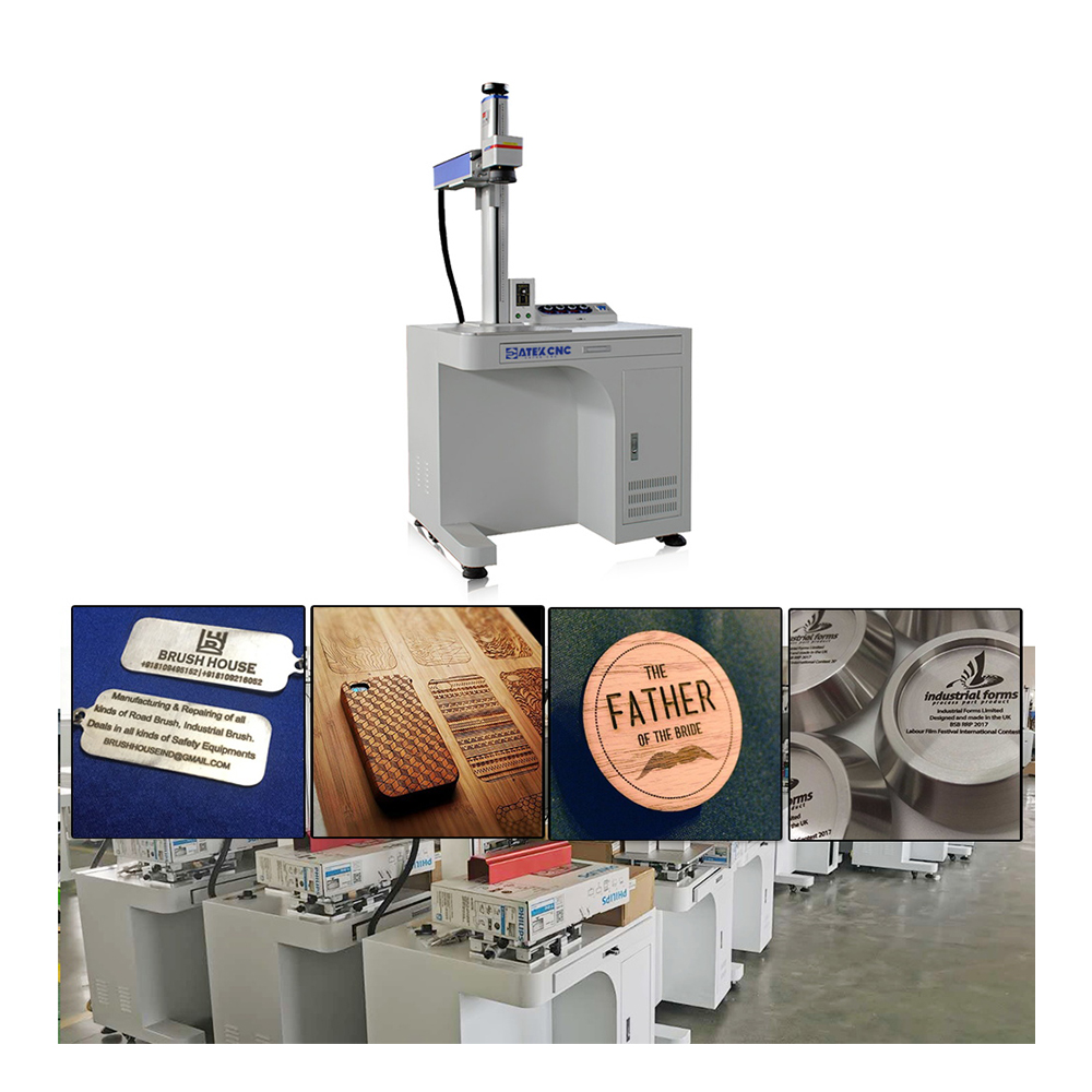 Portable Laser Marking 2.5d Deep Engraving 20w 30w 50w 60w Jpt Raycus Mopa M7 Engraver Rotary Fiber Laser Marking Machine