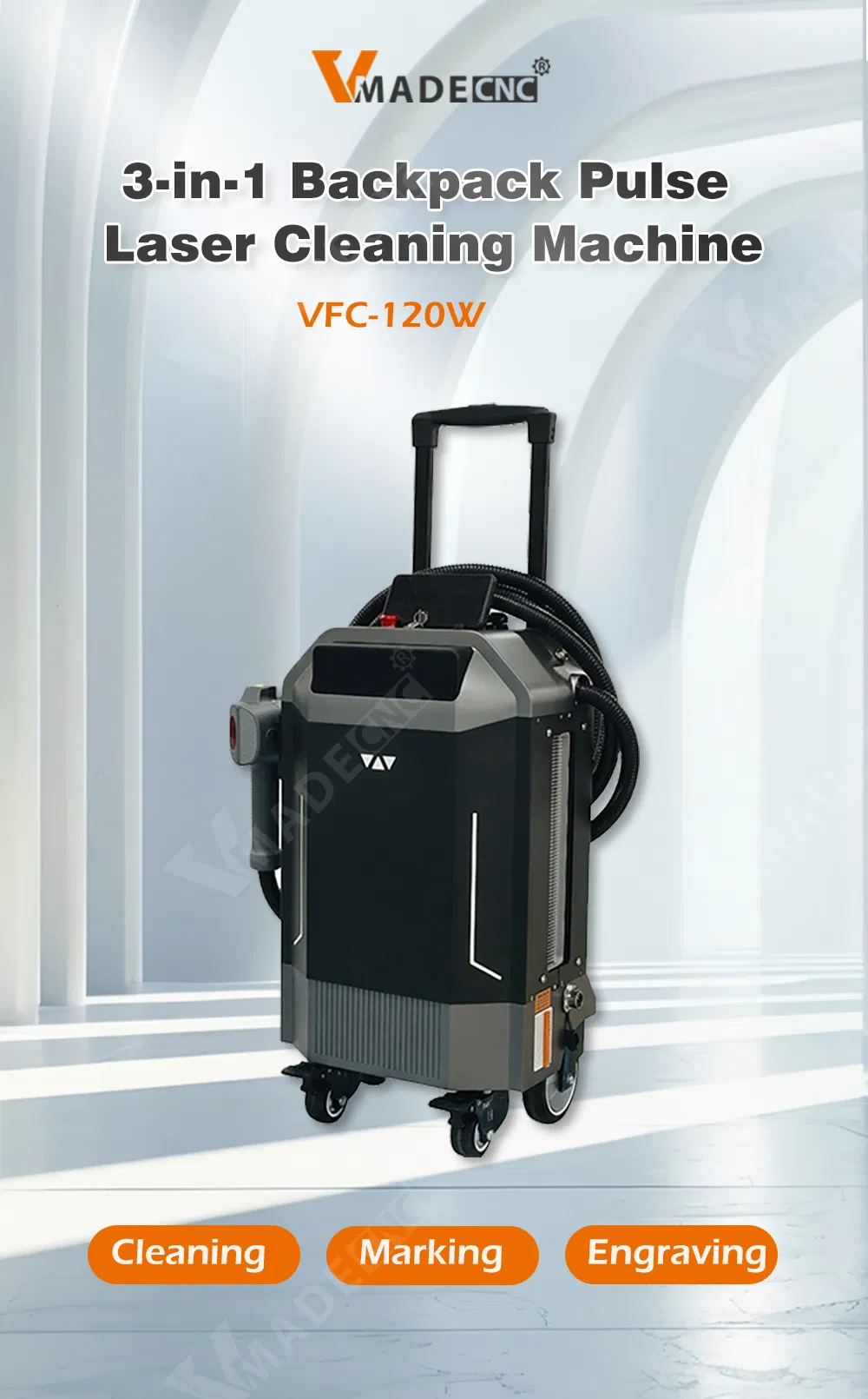 Portable Handheld Pulse Laser Cleaning Machine Rust Removal Machines
