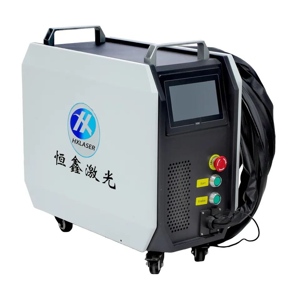 Handheld laser welding machine operation