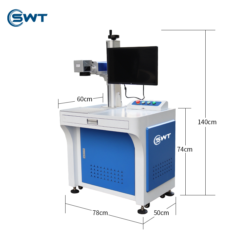 Swt Jpt Laser Marking Machine 100W 50W 30W Auto Focus 2.5D 3D Fiber Laser Engraving Machine for Jewelry Firearm Tumbler Mug