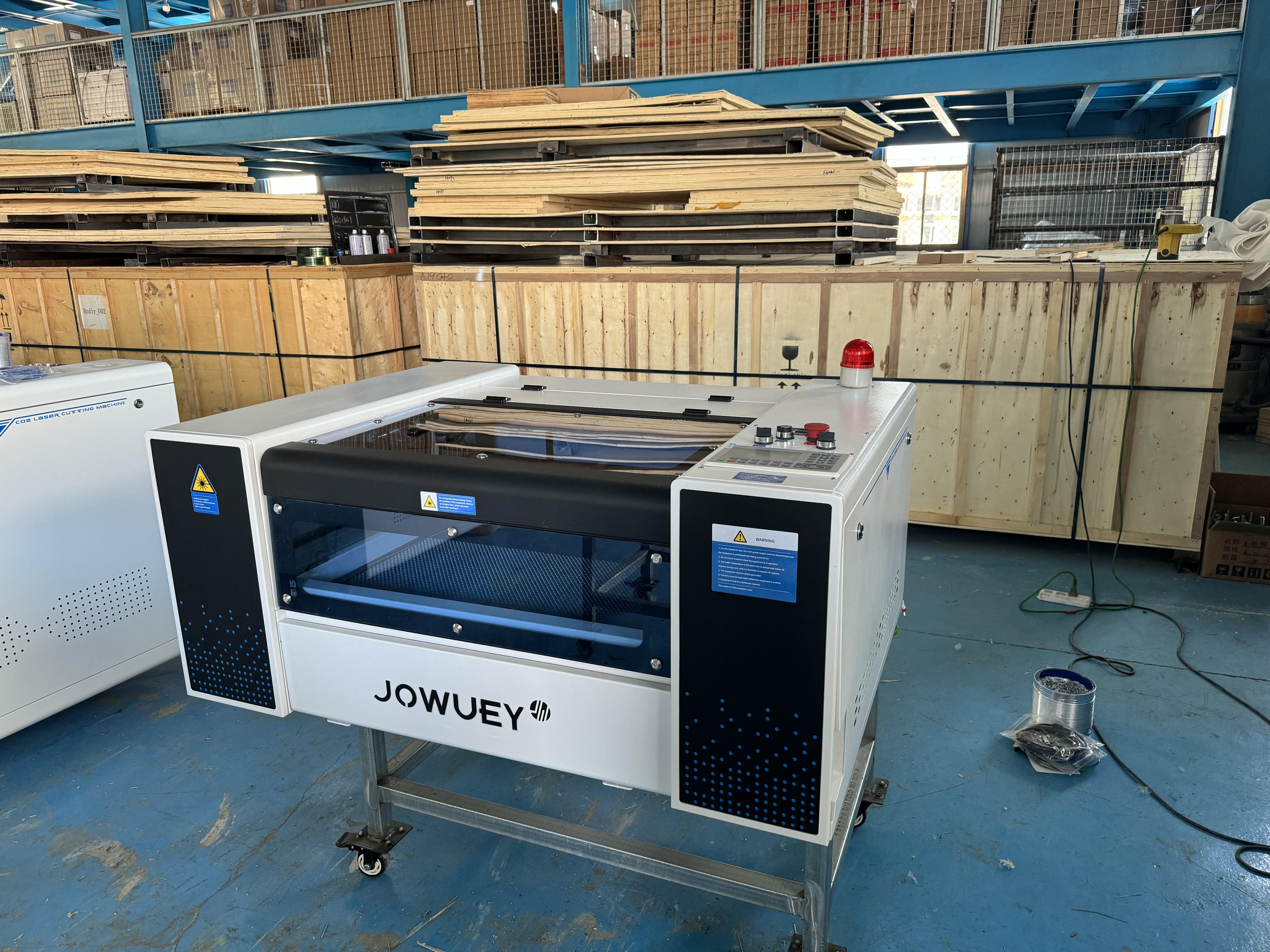 JOWUEY Mini CO2 Laser Machine 60W 80W Desktop Laser Cutting and Engraving Machine for Thin Nonmetal Materials Great Price