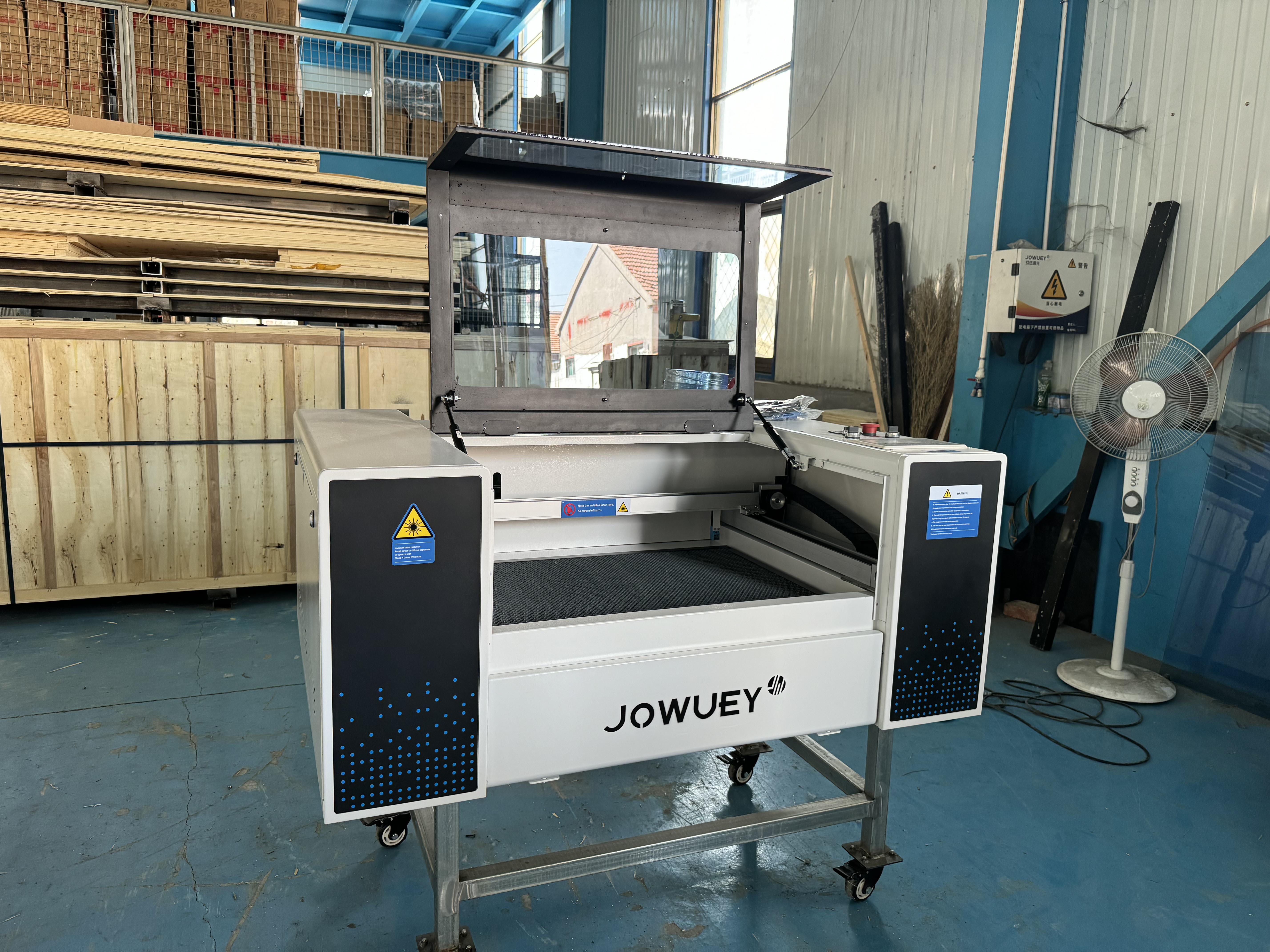 JOWUEY Mini CO2 Laser Machine 60W 80W Desktop Laser Cutting and Engraving Machine for Thin Nonmetal Materials Great Price