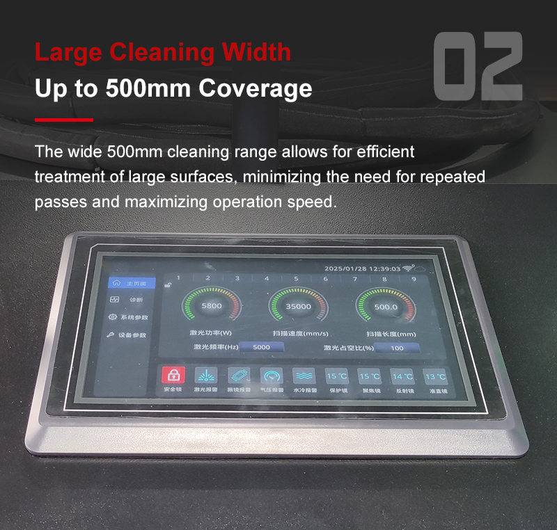 Laser cleaner internal configuration