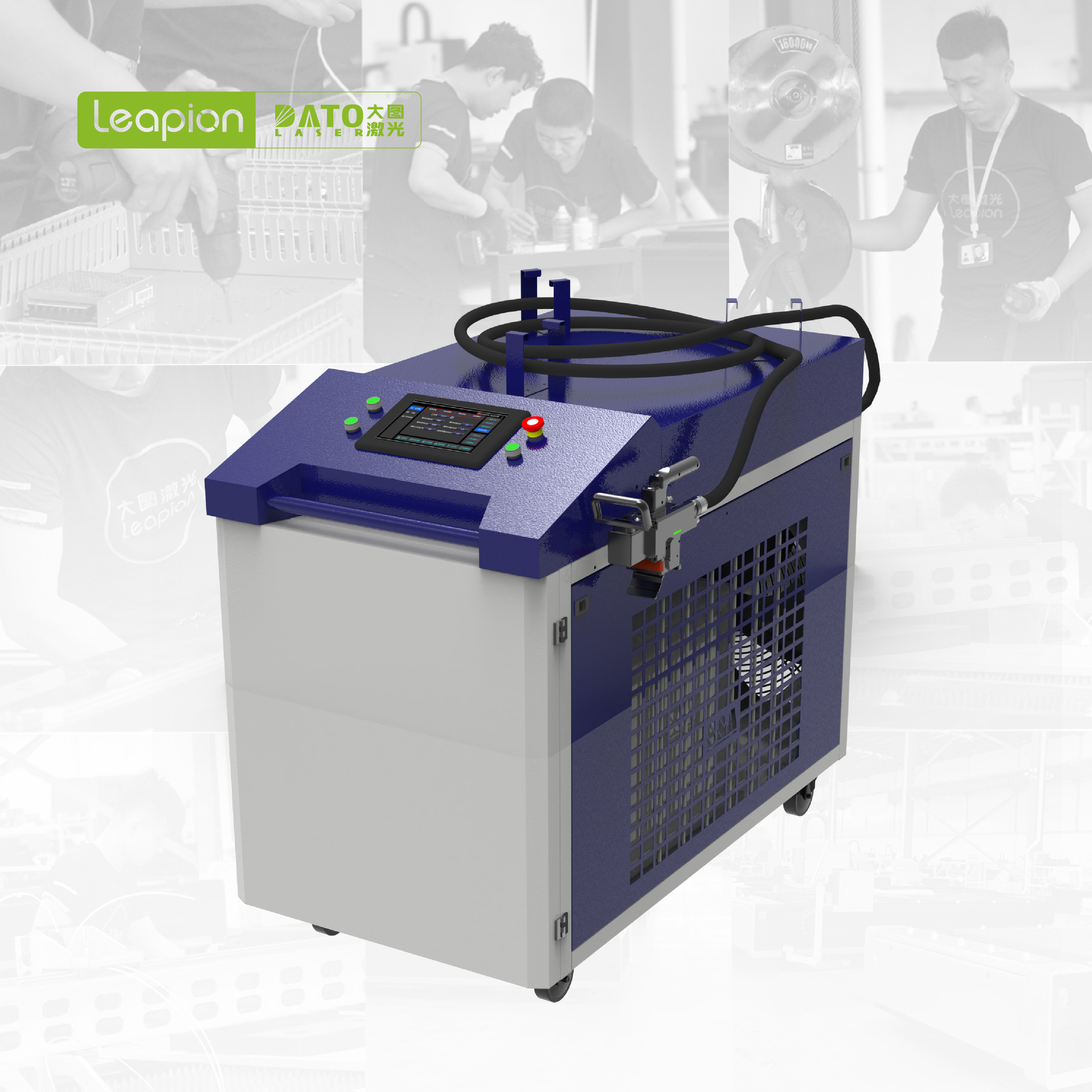 Metal rust Removal 6kW Handheld Continuous Wave Fiber Laser Cleaning Machine 6000W