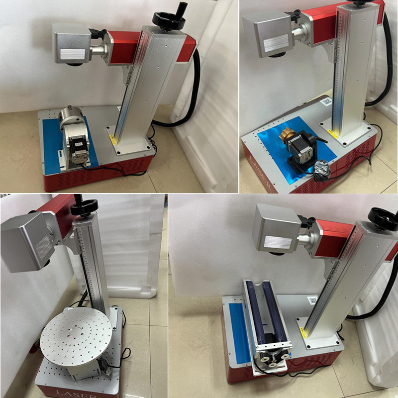 50W RAYCUS JPT MOPA Desktop Mini Fiber Laser Marking Machine 30W Laser Engraver 20W Nameplate Engraving Metal Carving
