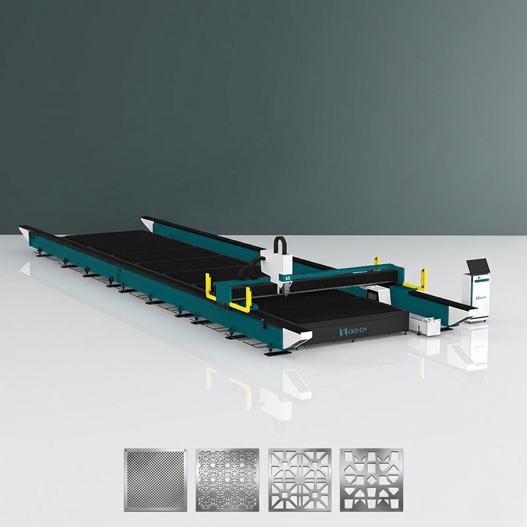 LX13025LC Open Type Ultra Large Working Format Custom Laser Cut Metal Laser Cutting Machine For Aluminum Metal Sheet