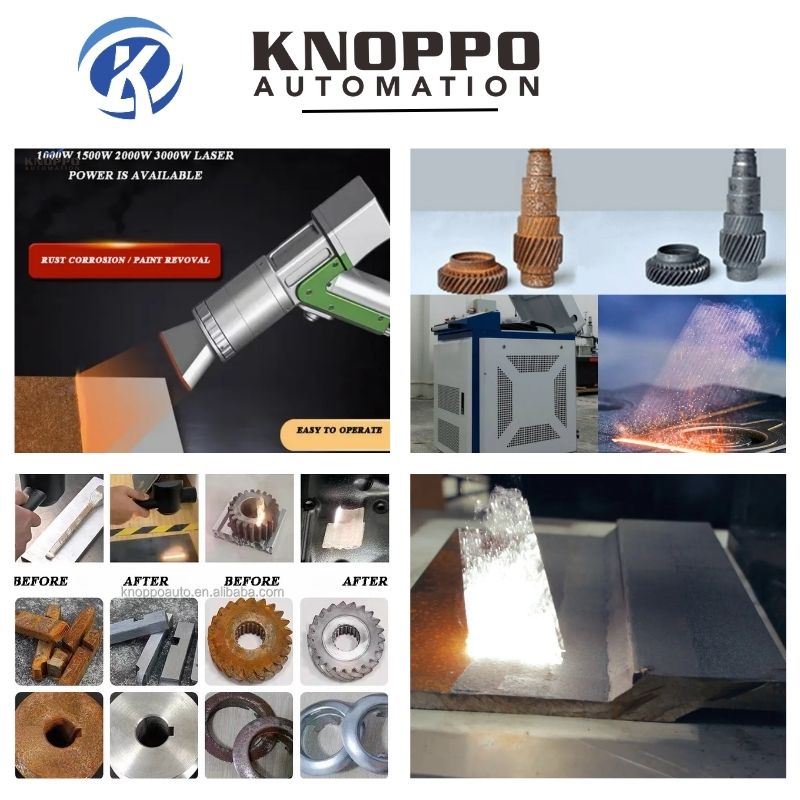 Deposit 100W 200W 300W 500W Pulsed Laser Cleaning Machine for Oil Stain Rust