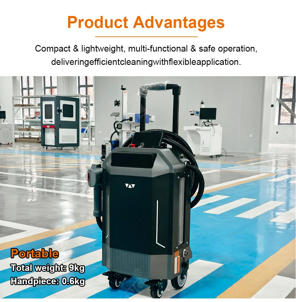 Portable Handheld Pulse Laser Cleaning Machine Rust Removal Machines